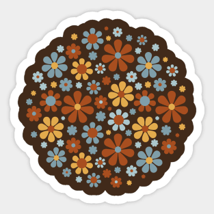 Retro Flower Pattern Sticker